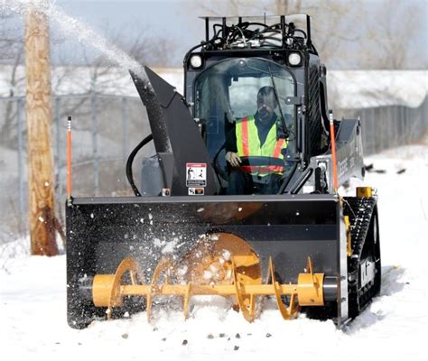 hydraulic skid steer snow blower|best skid steer snow blower.